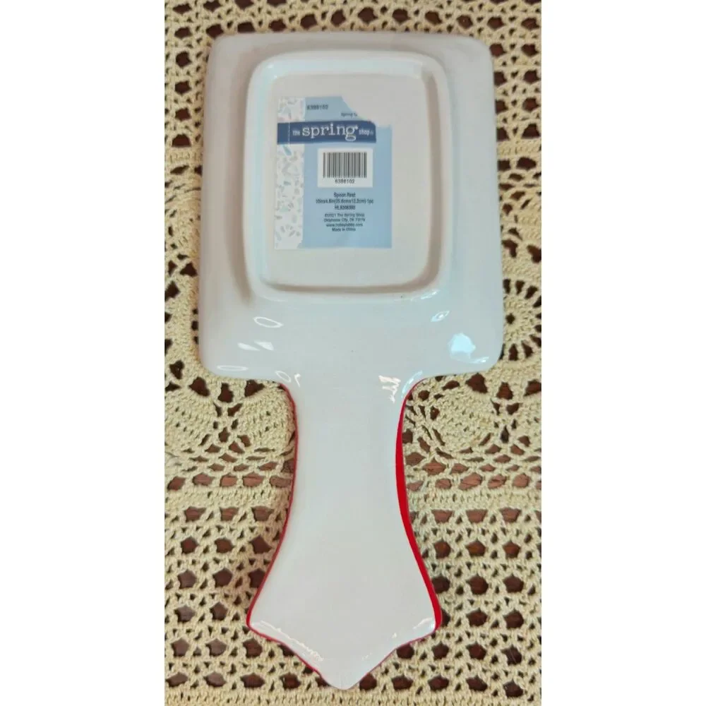 NWT Ceramic Kitchen Spoon Rest Sardine Fish Theme